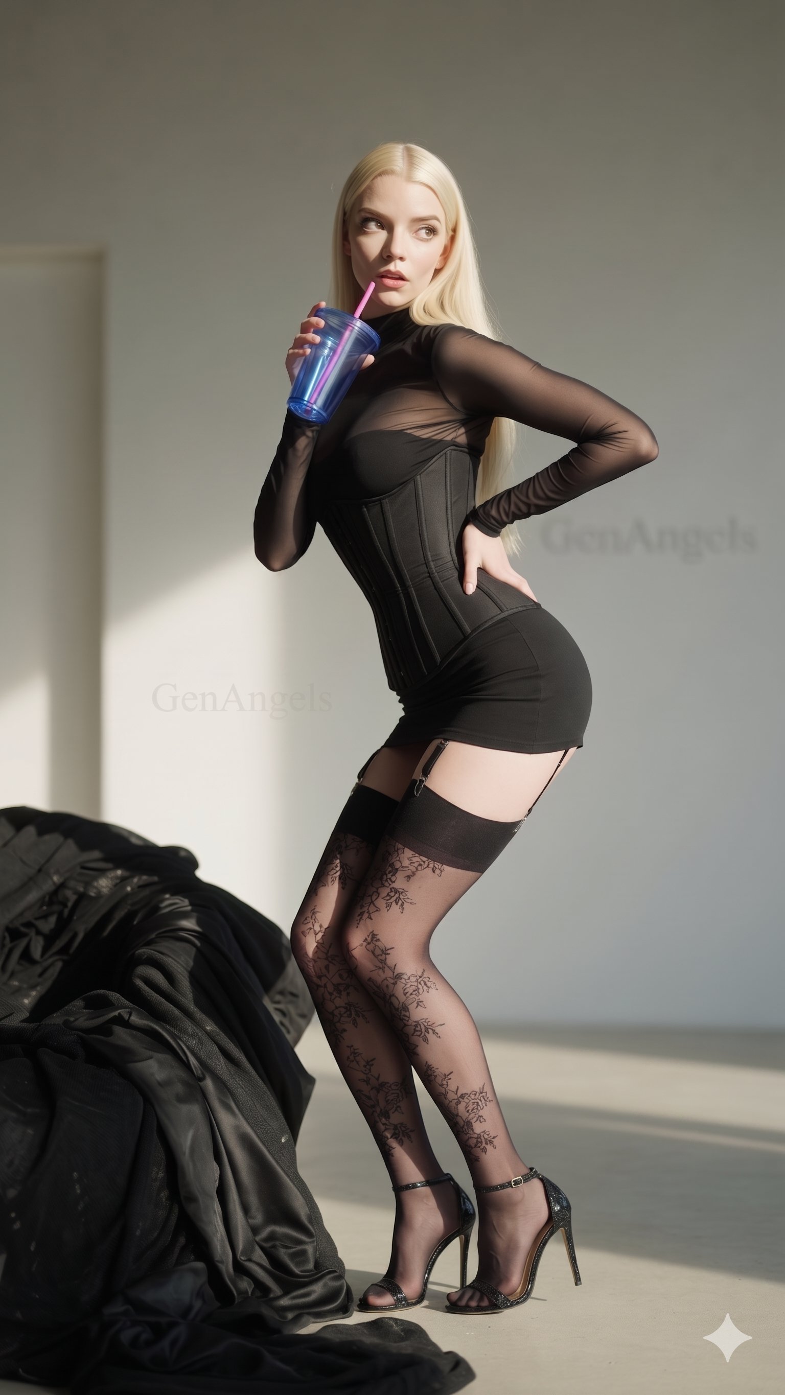 Black Corset Outfit Loft Sunlight