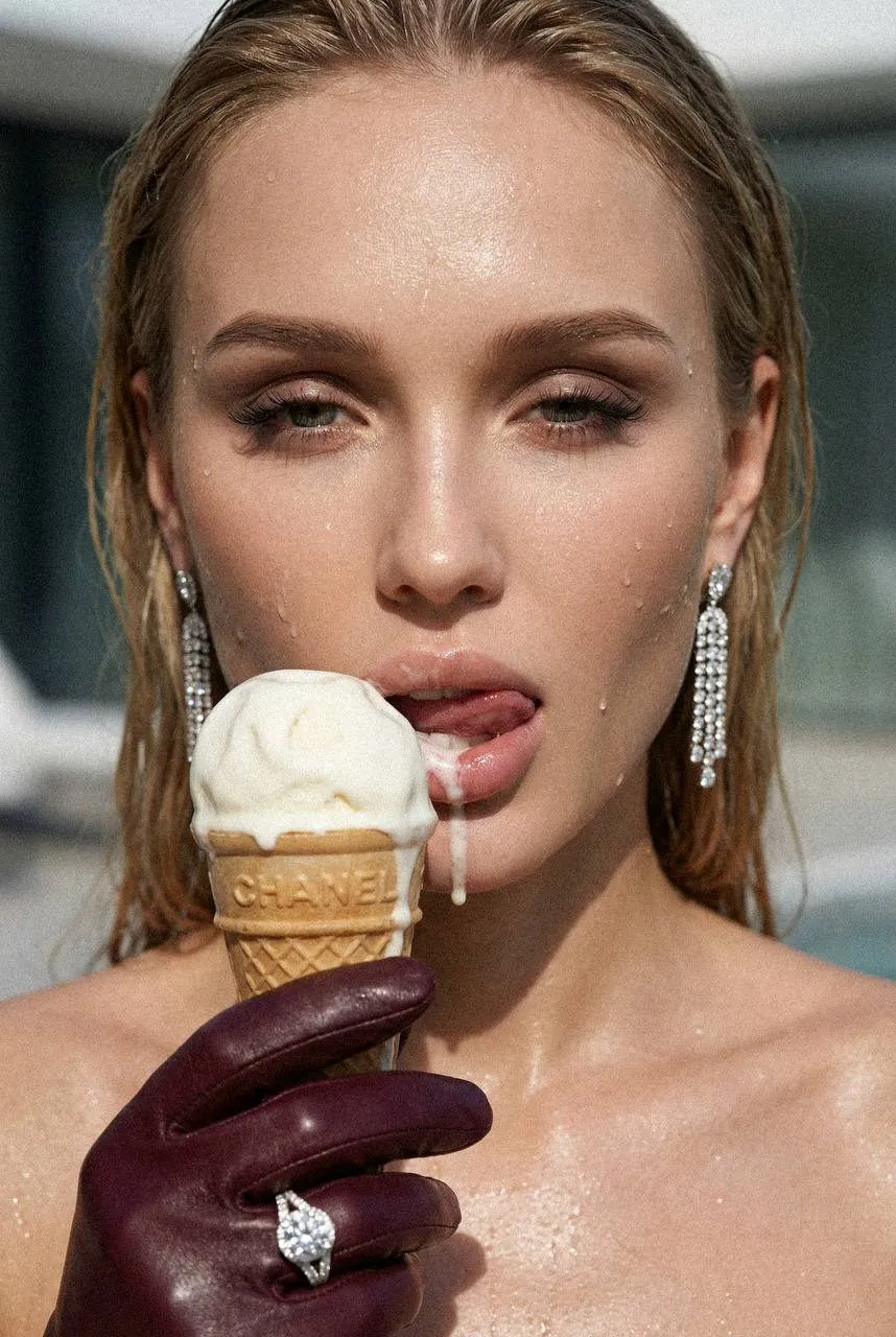 Makeup Earrings And Rings In Fashion Portrait