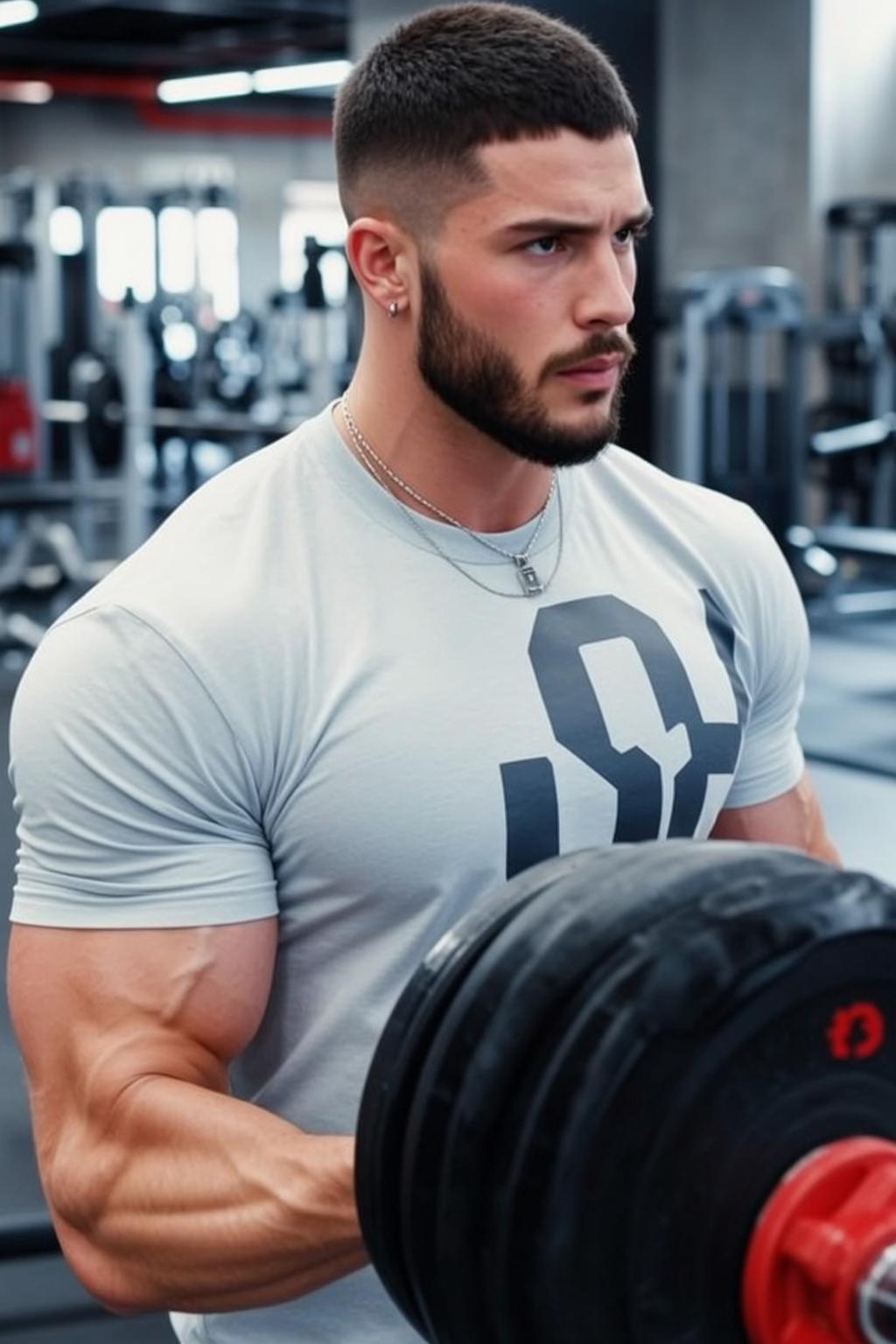 Barbell Grip Gym Scene