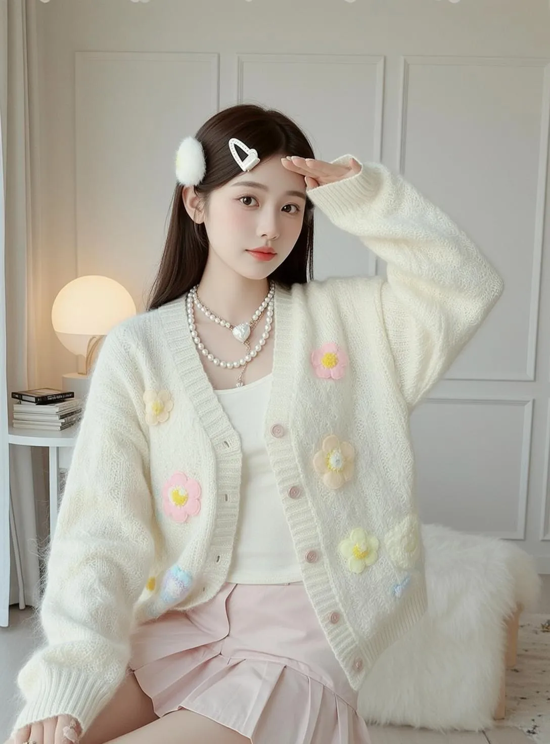 Necklace In Skirt Portrait