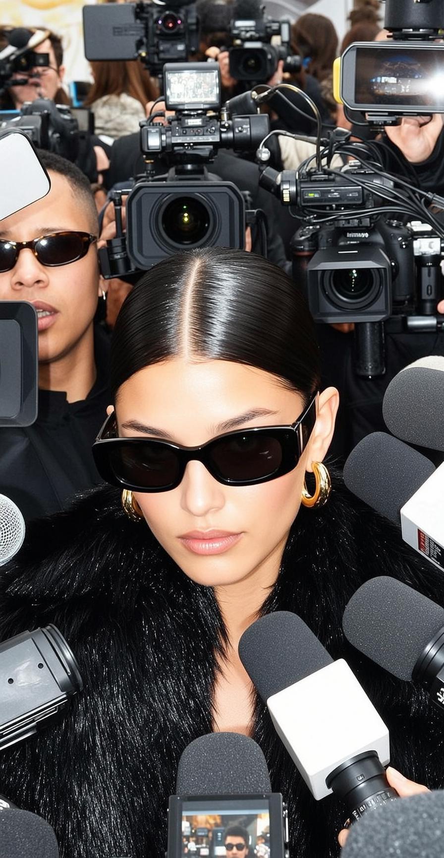 Creative Young Dark Brown Slicked Back Center