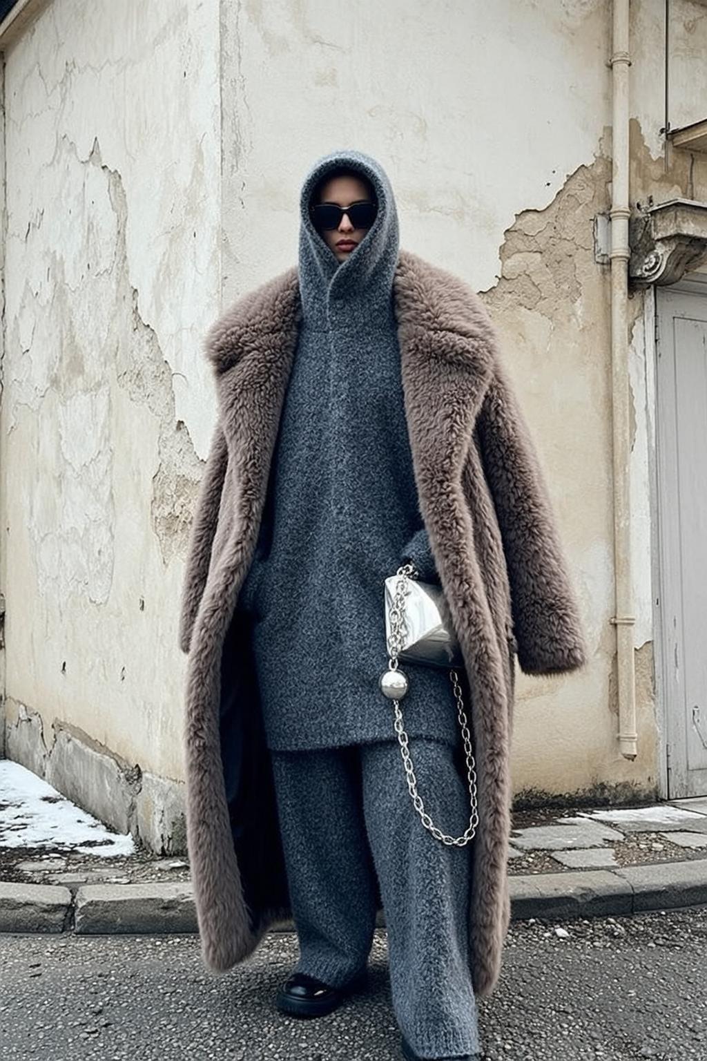 Fashion Week Young Hidden Pale Grey Hooded