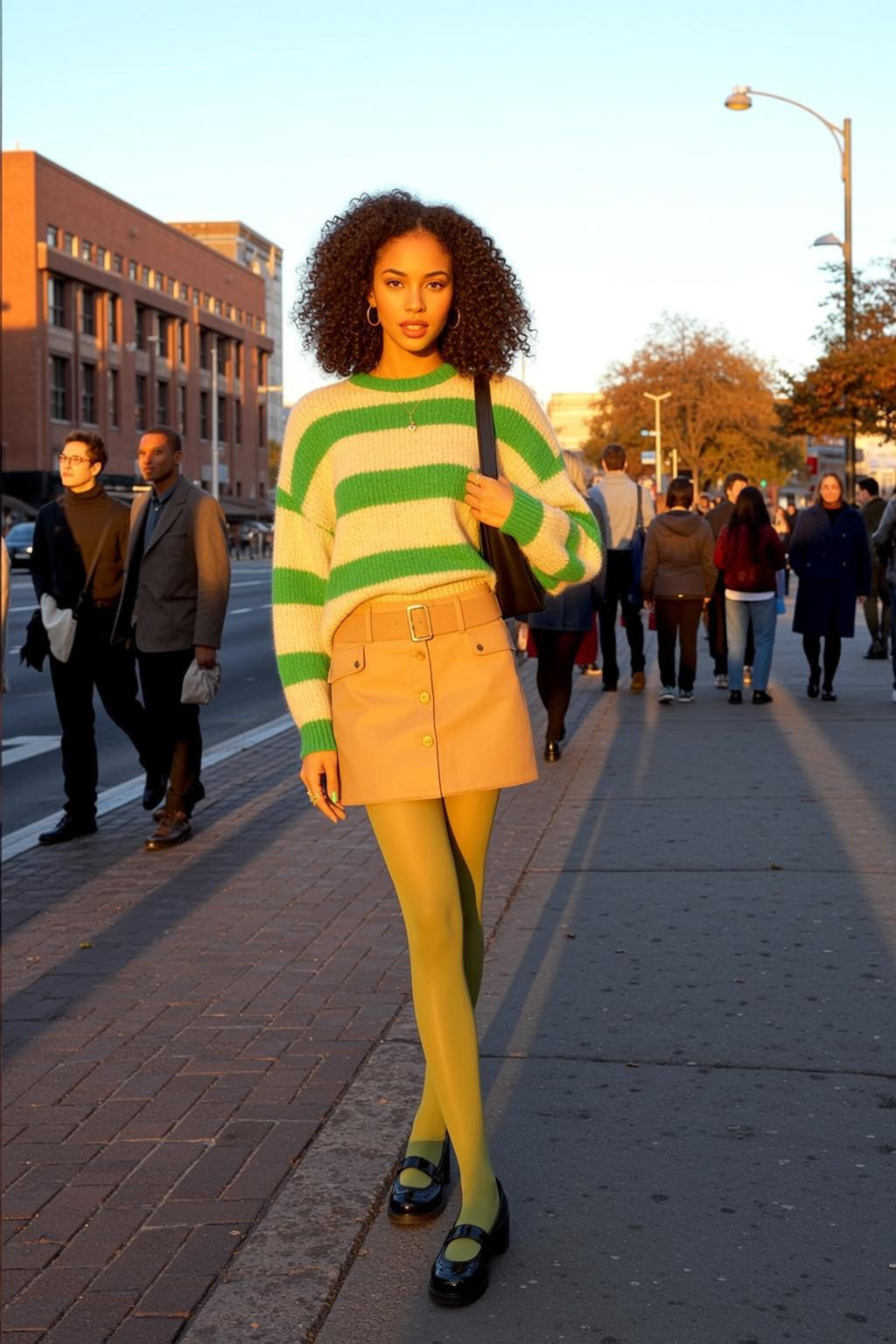 Creative Young Curly Dark Hair Light Skin