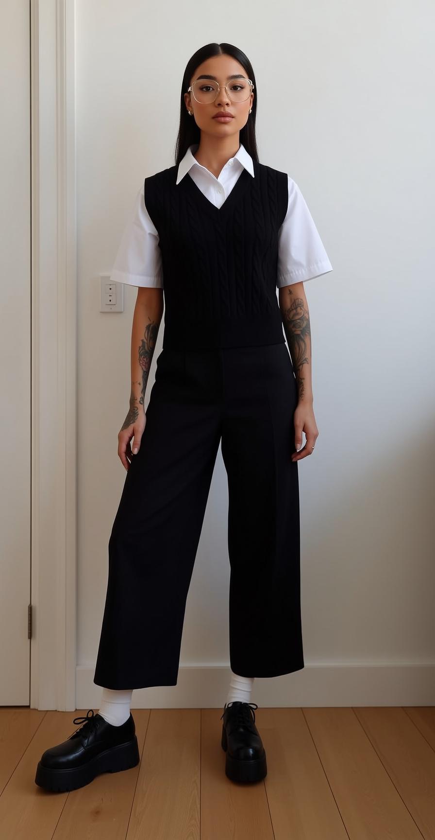 Casual Young Long Straight Dark Hair Medium