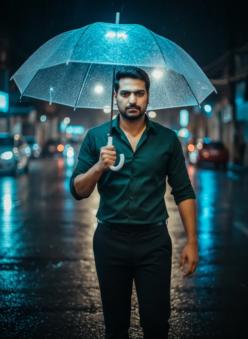 Rain and night