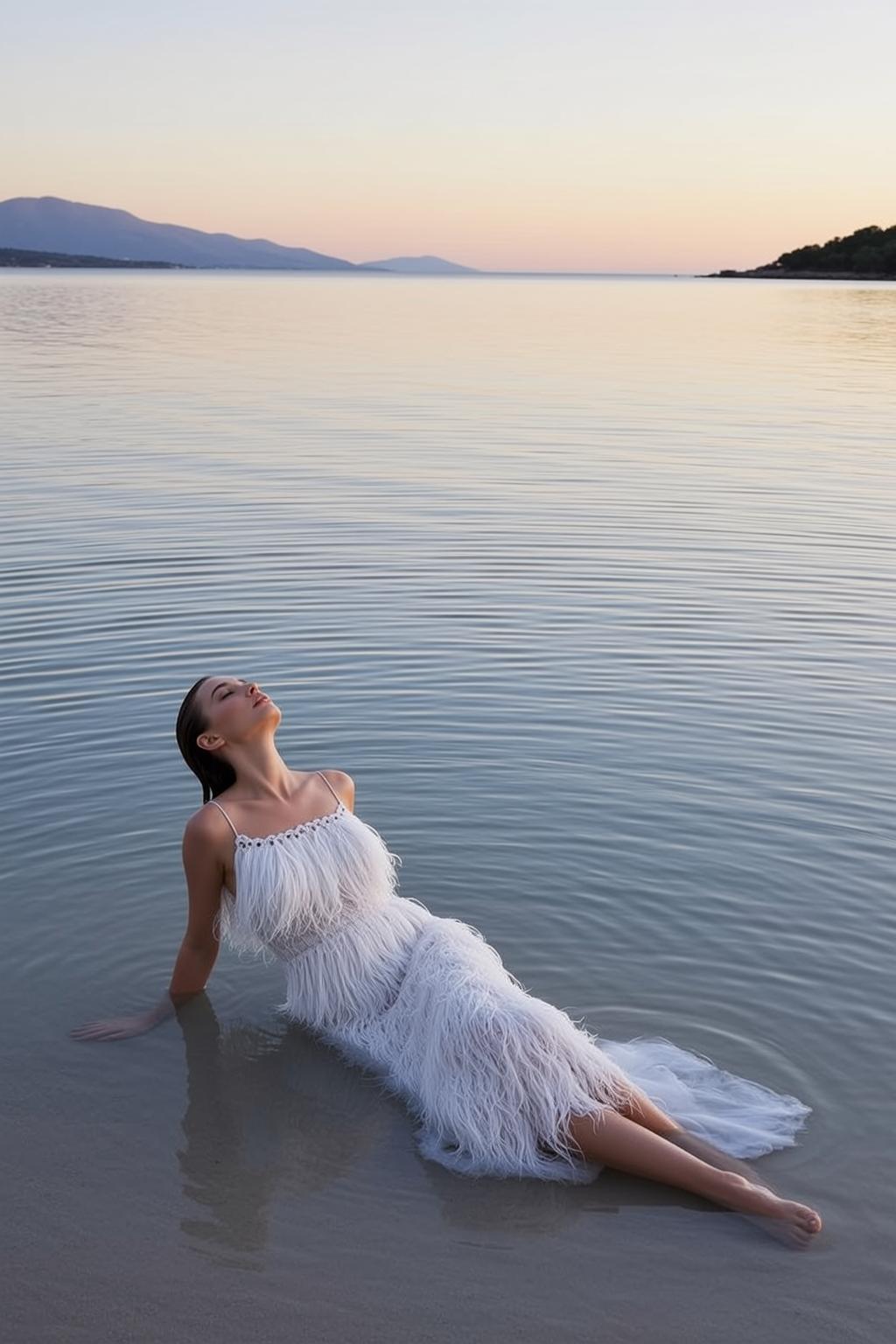 Balletcore Reclined Shallow Water Her Body Angled