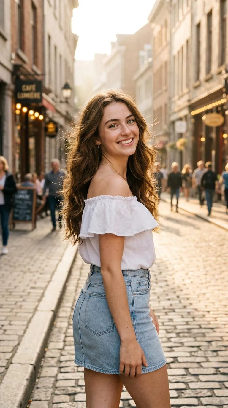 Earrings And Necklace On A City Street