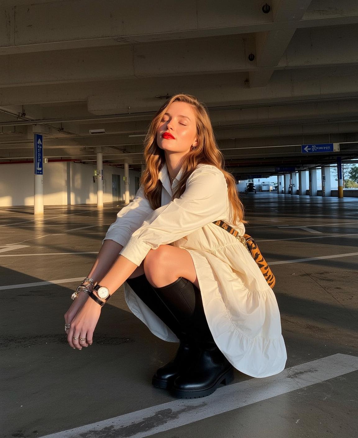 Explore 100 Crouching Her Knees Bent Feet