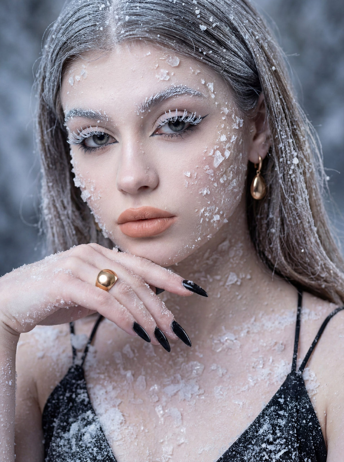 Frosted Chin Hand Portrait