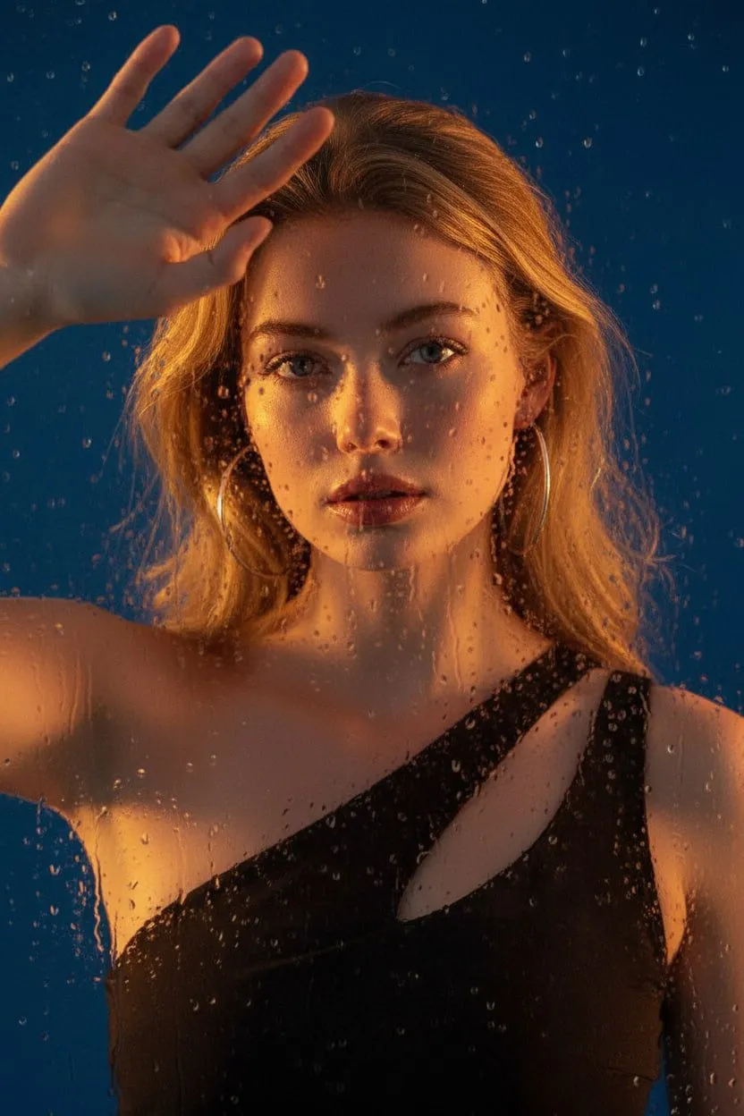 Earrings In Fashion Portrait