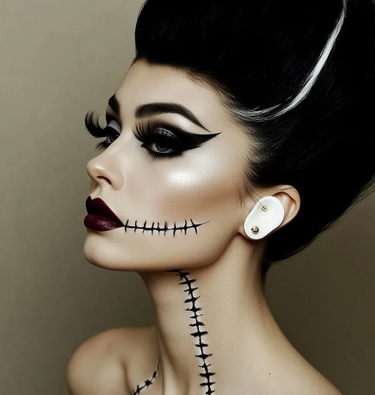 Halloween Makeup Young Dramatic Black Styled Voluminous