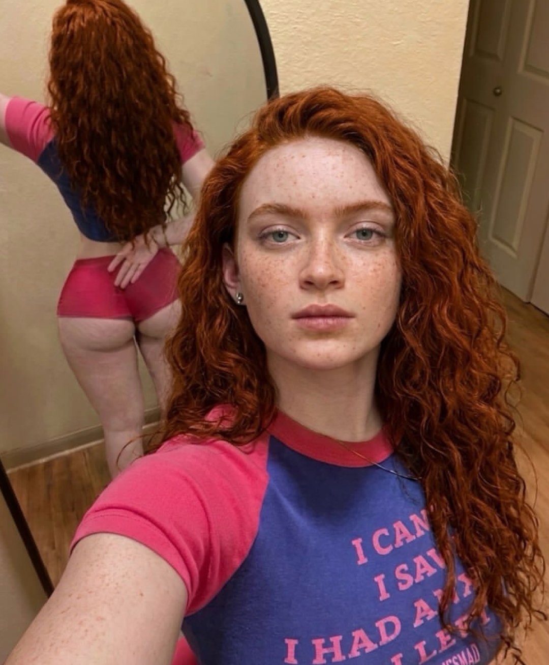 Casual Red Haired Selfie