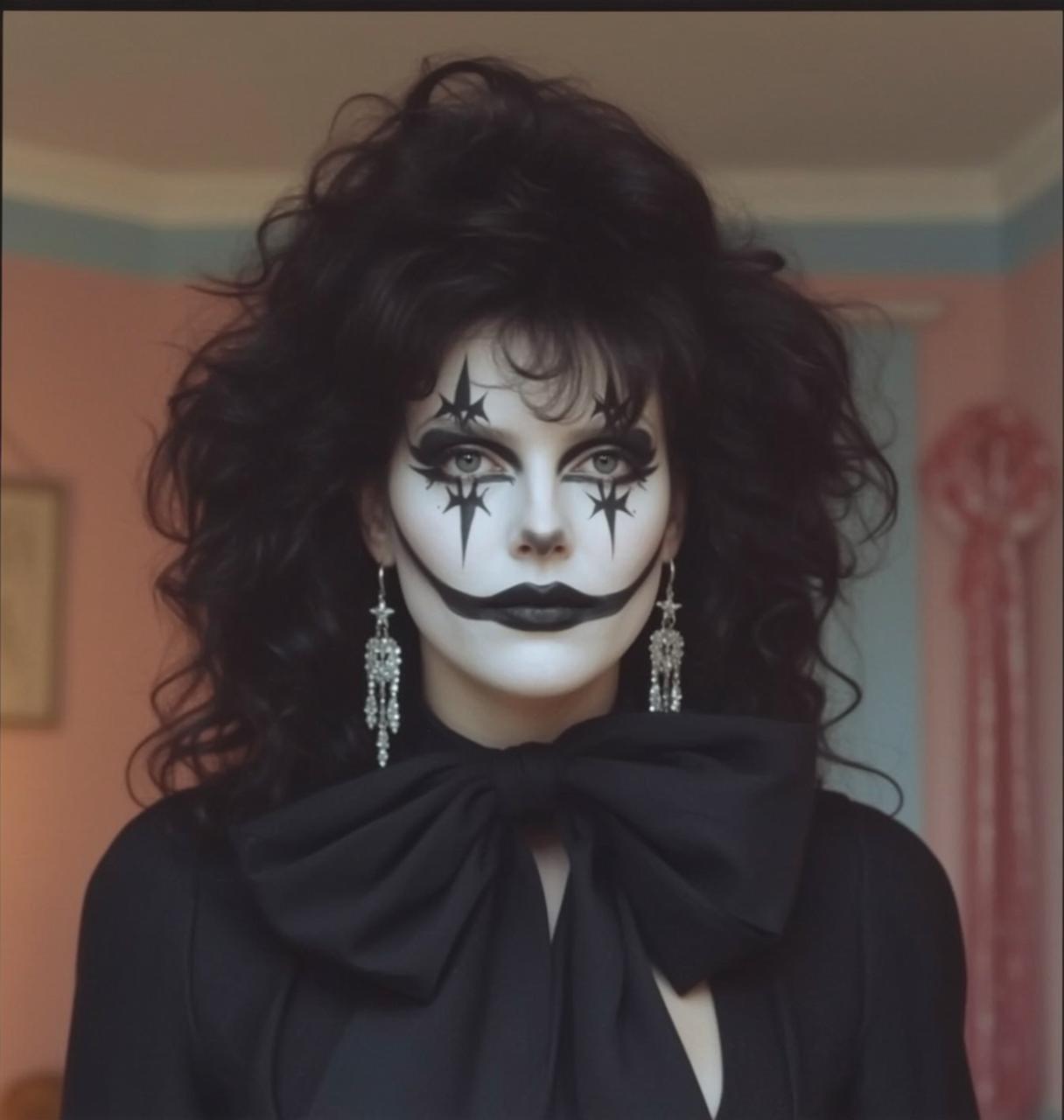 Halloween Makeup Young Dramatic Clown-like Dark Voluminous