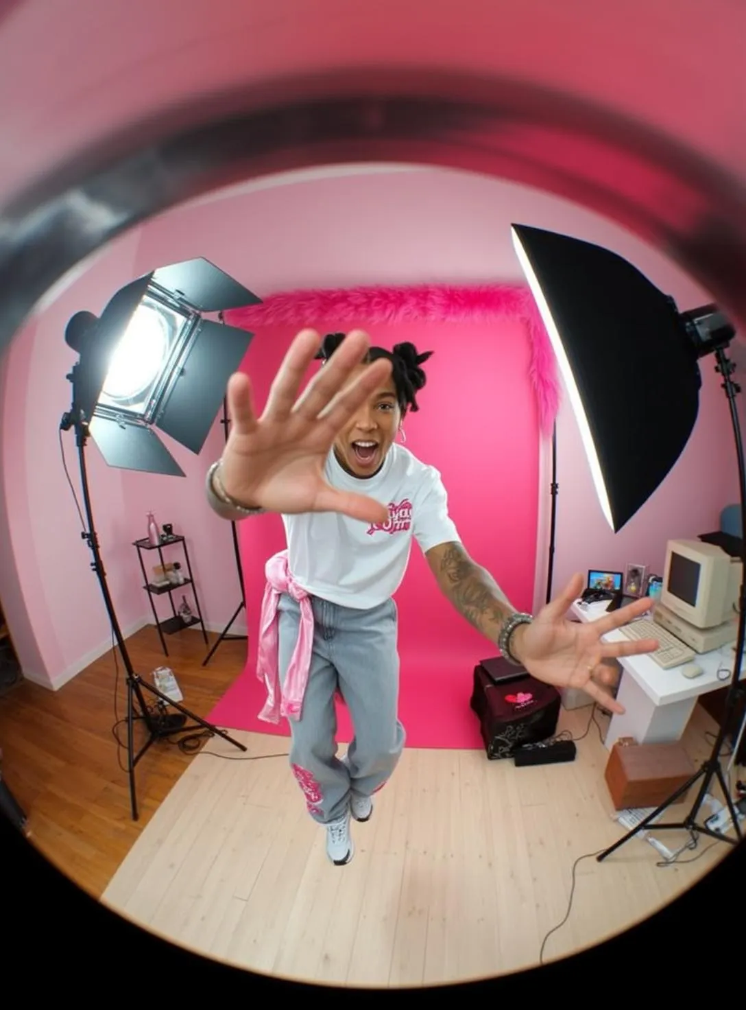 Tattoos In A Photo Studio