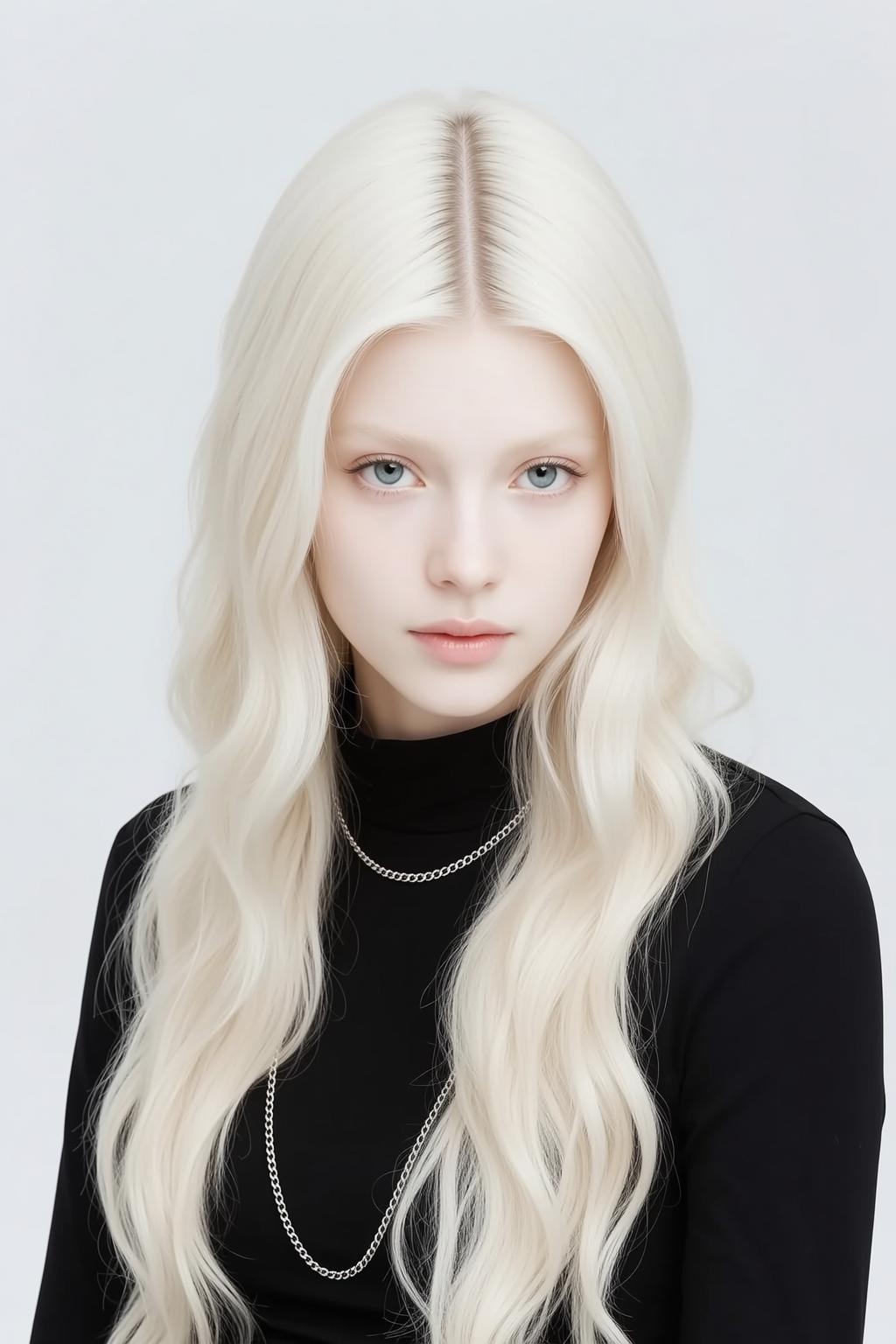 Minimal White Studio Portrait