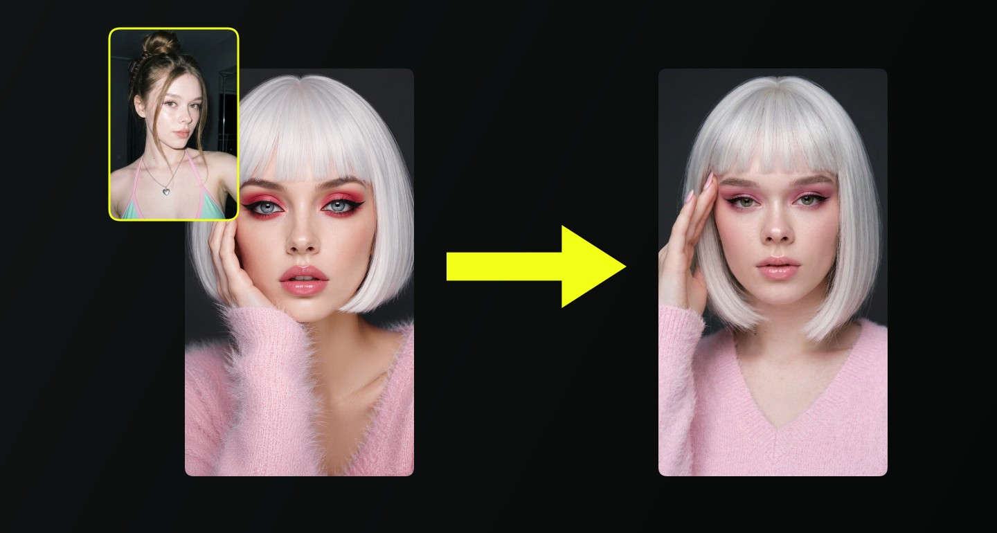 Mila remix walkthrough for Platinum Bob Pink Sweater V Neck Soft Lighting