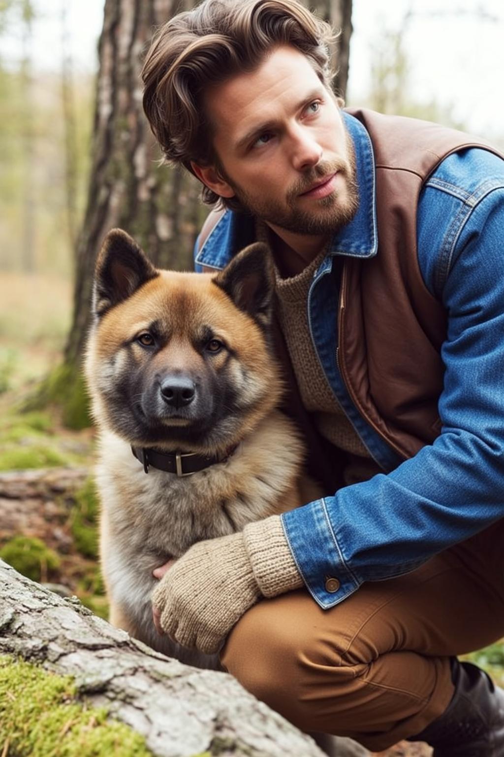 Brown Hair Beard Wavy Fair Skin Tan
