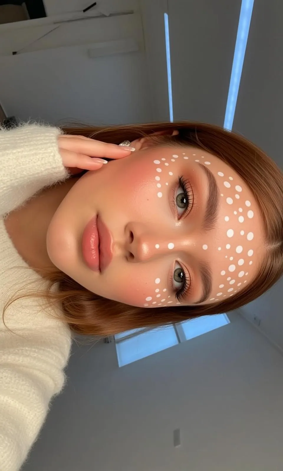 Halloween Makeup Young Deer-like Medium Length Auburn