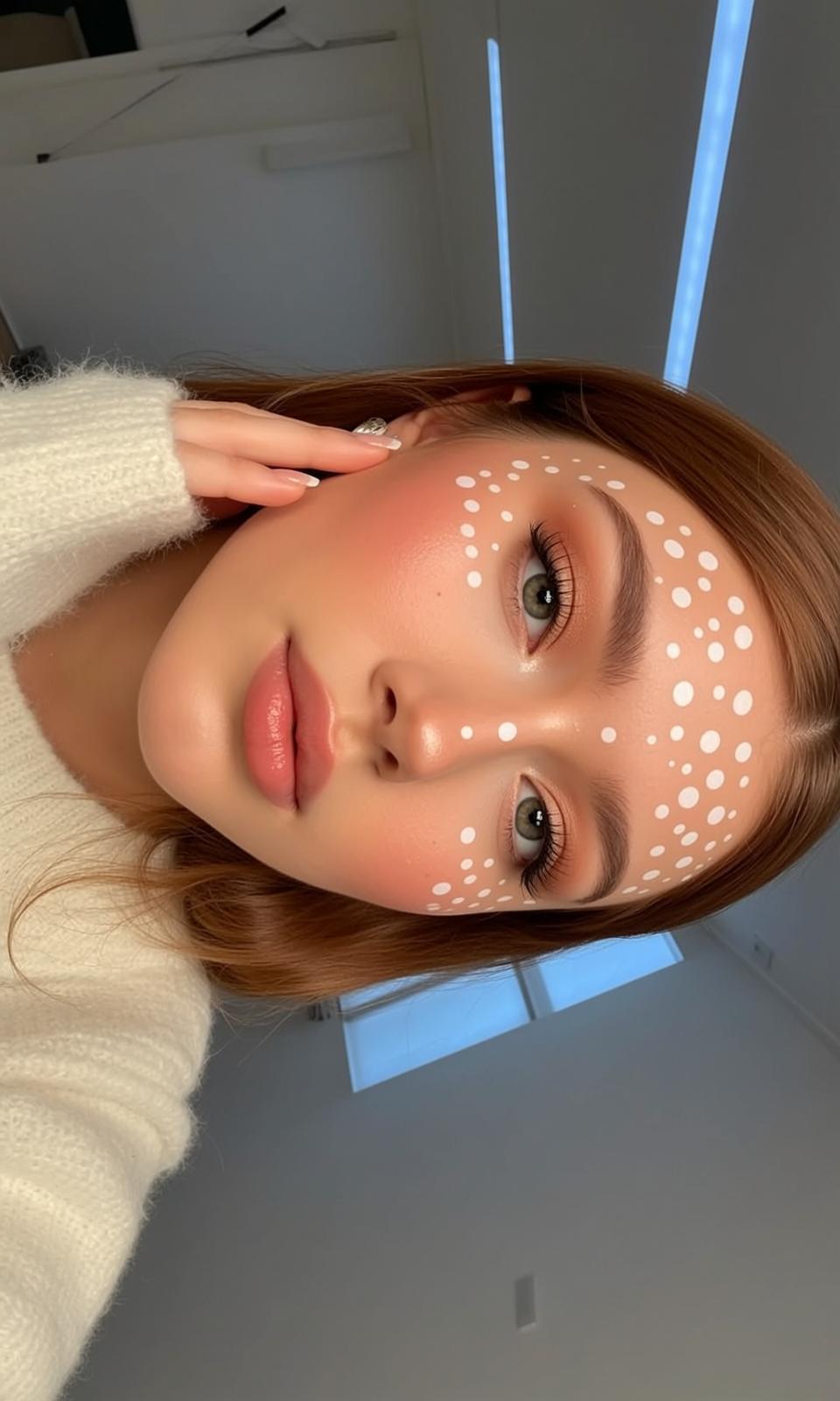 Halloween Makeup Young Deer-like Medium Length Auburn