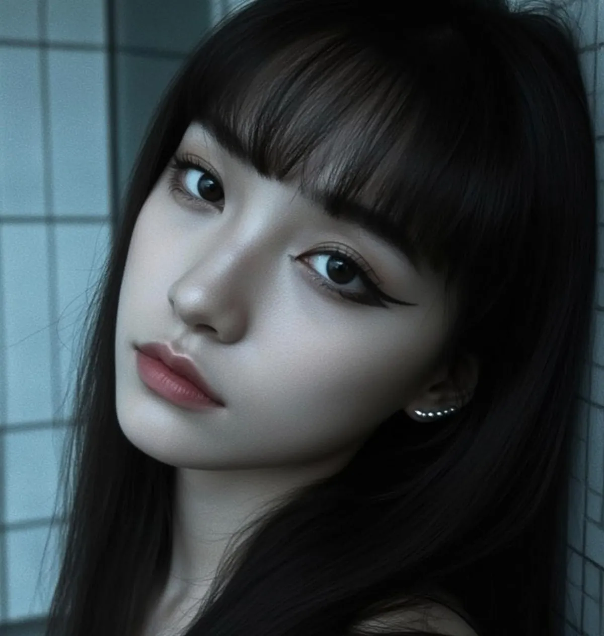 Earrings In Room Portrait
