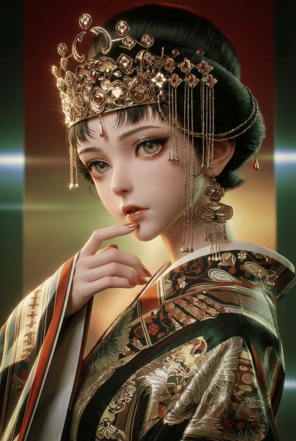 Cinematic 3d Render High Fashion Natural Contrast reference photo