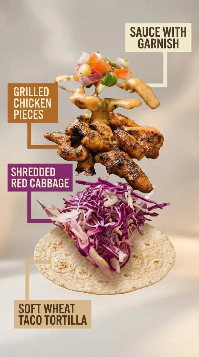 Tacos Three Quarter Close Up Soft Cinematic Lighting