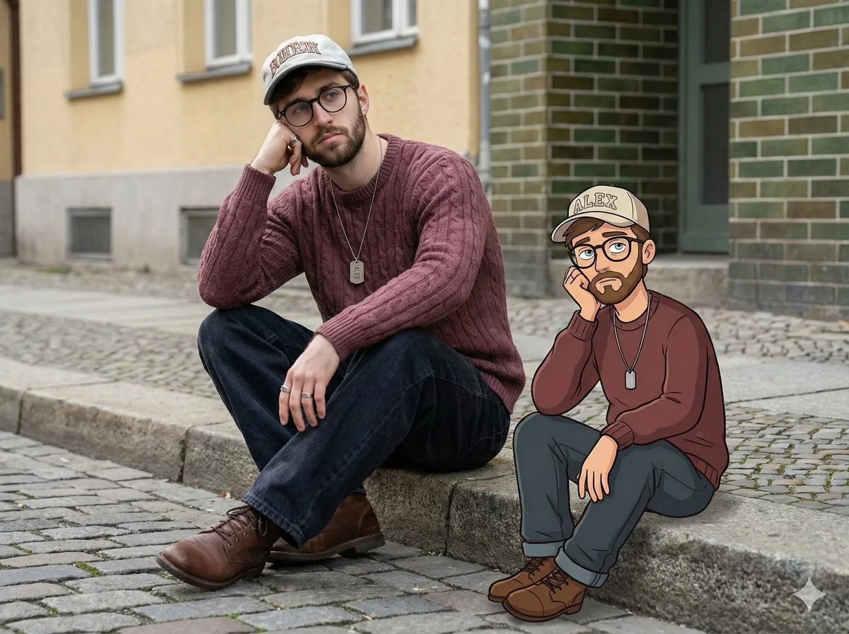 Glasses And Rings In Street Portrait
