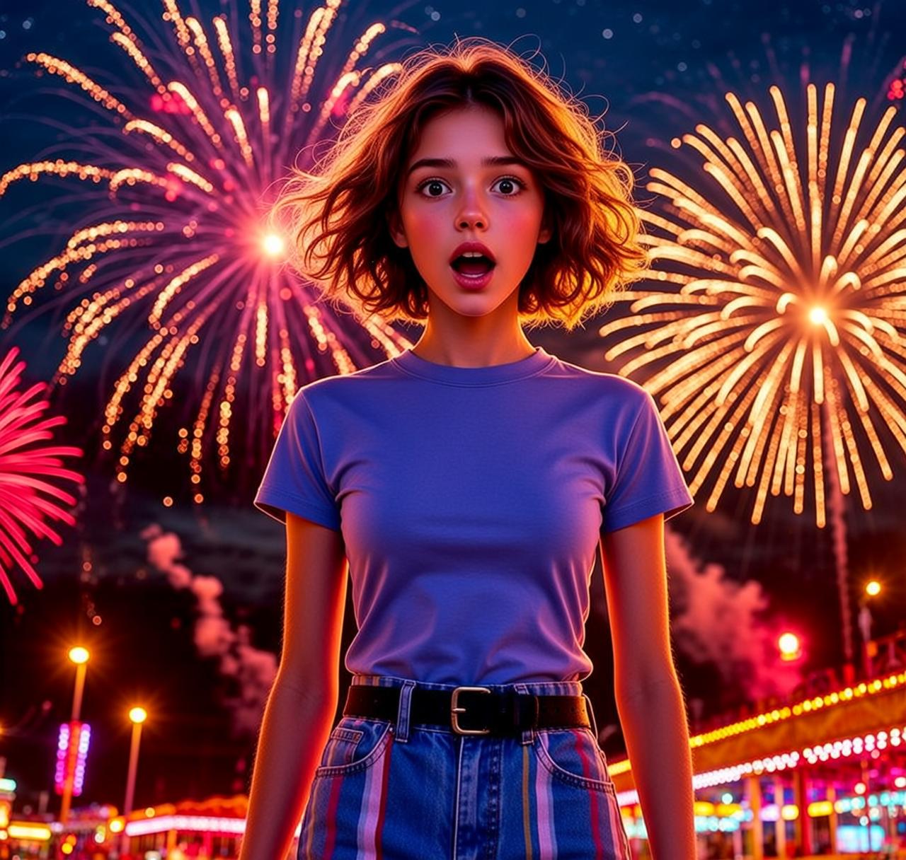 Carnival Fireworks Night Surprise