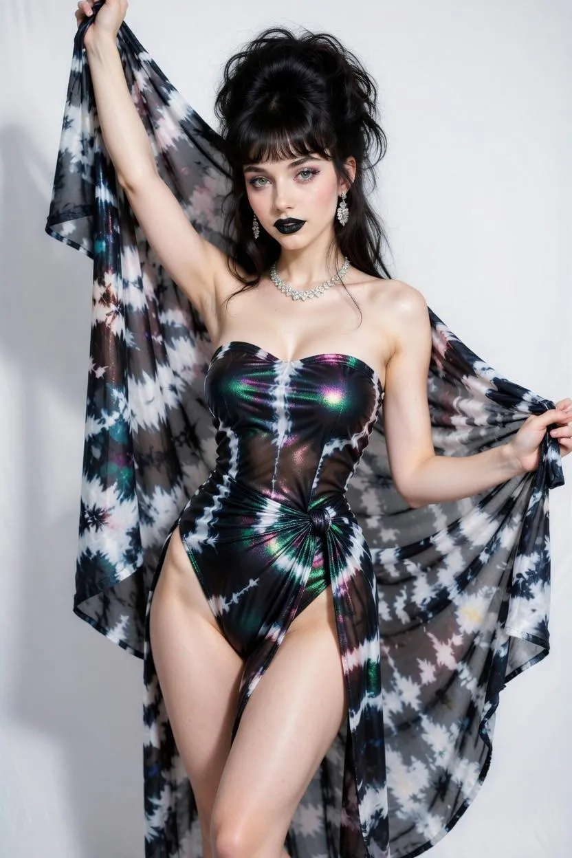 Makeup And Earrings In Studio Portrait