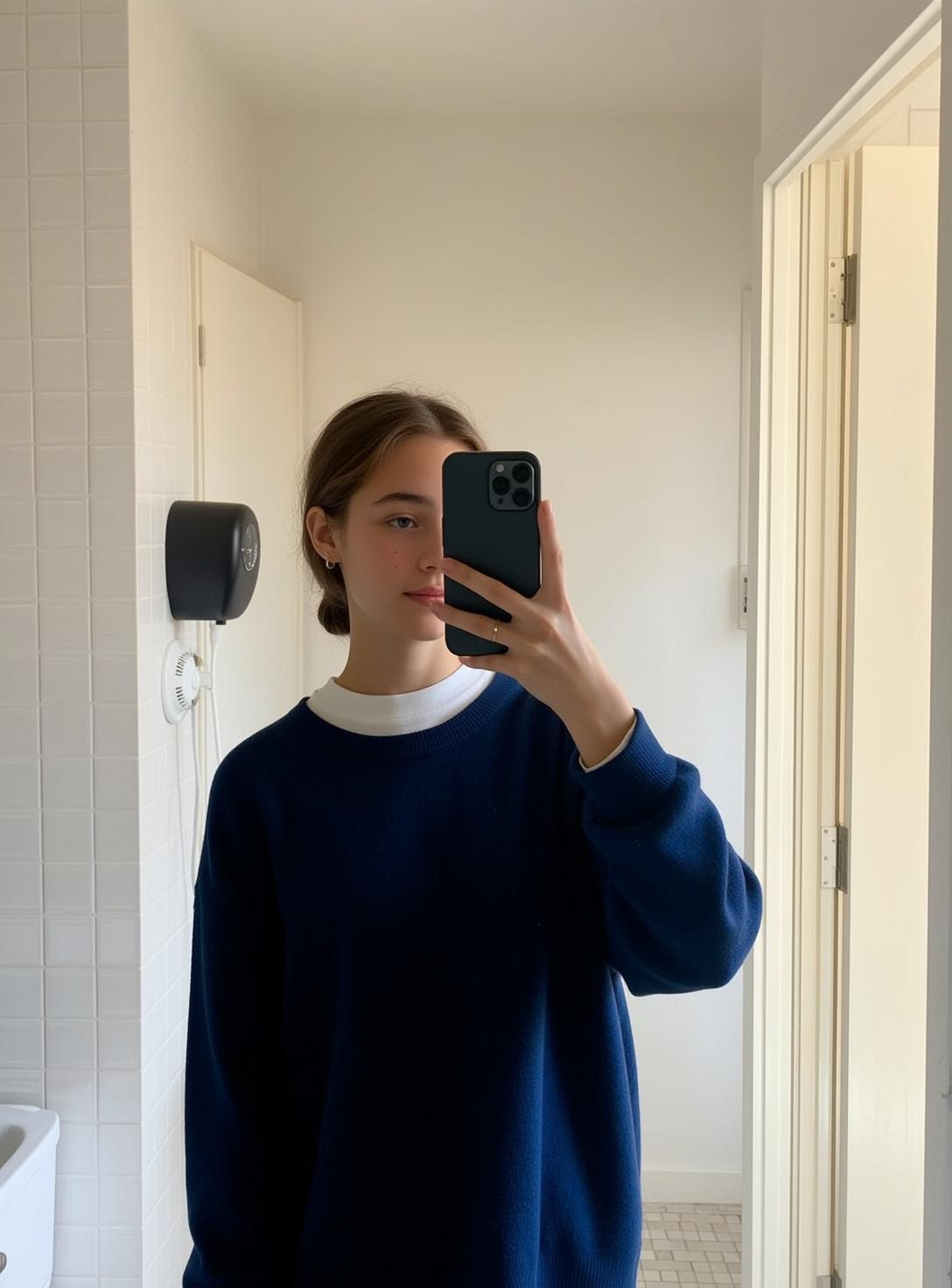 Young Brown Pulled Back Bun Fair