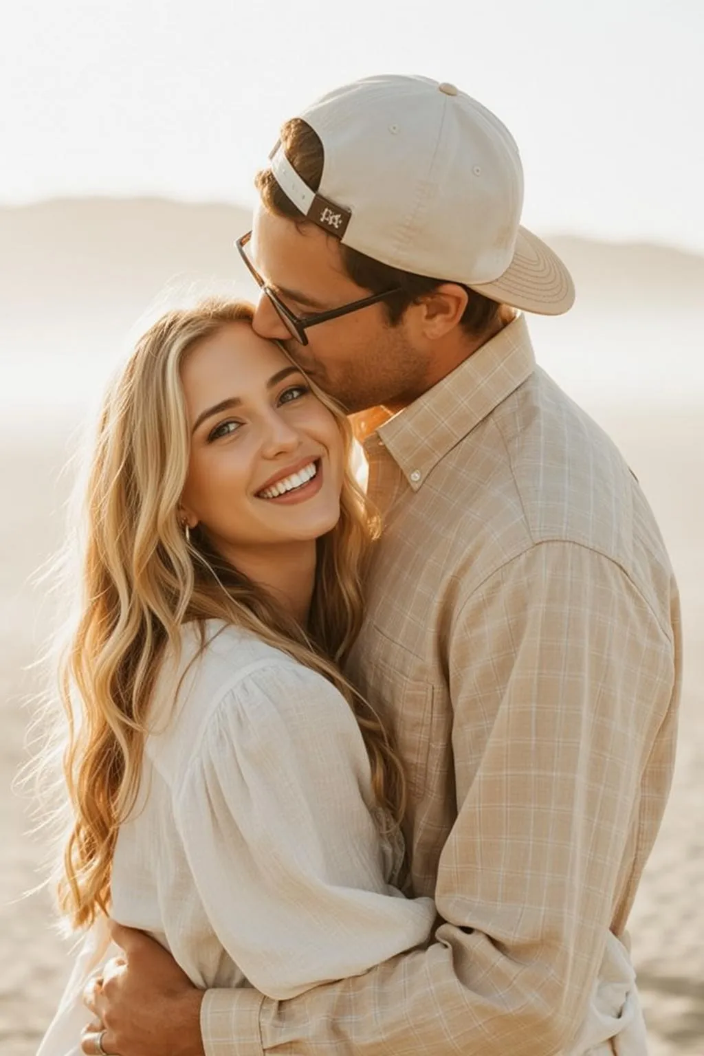 Earrings And Rings In Beach Portrait