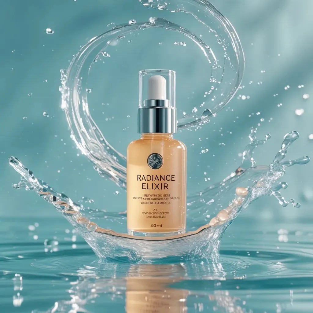Luxury Skincare Product Commercial Pastel Gradient