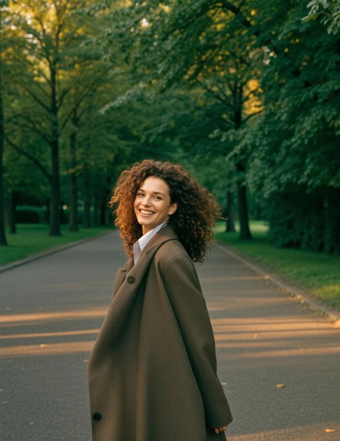 Autumn Young Curly Brown Hair Fair Skin