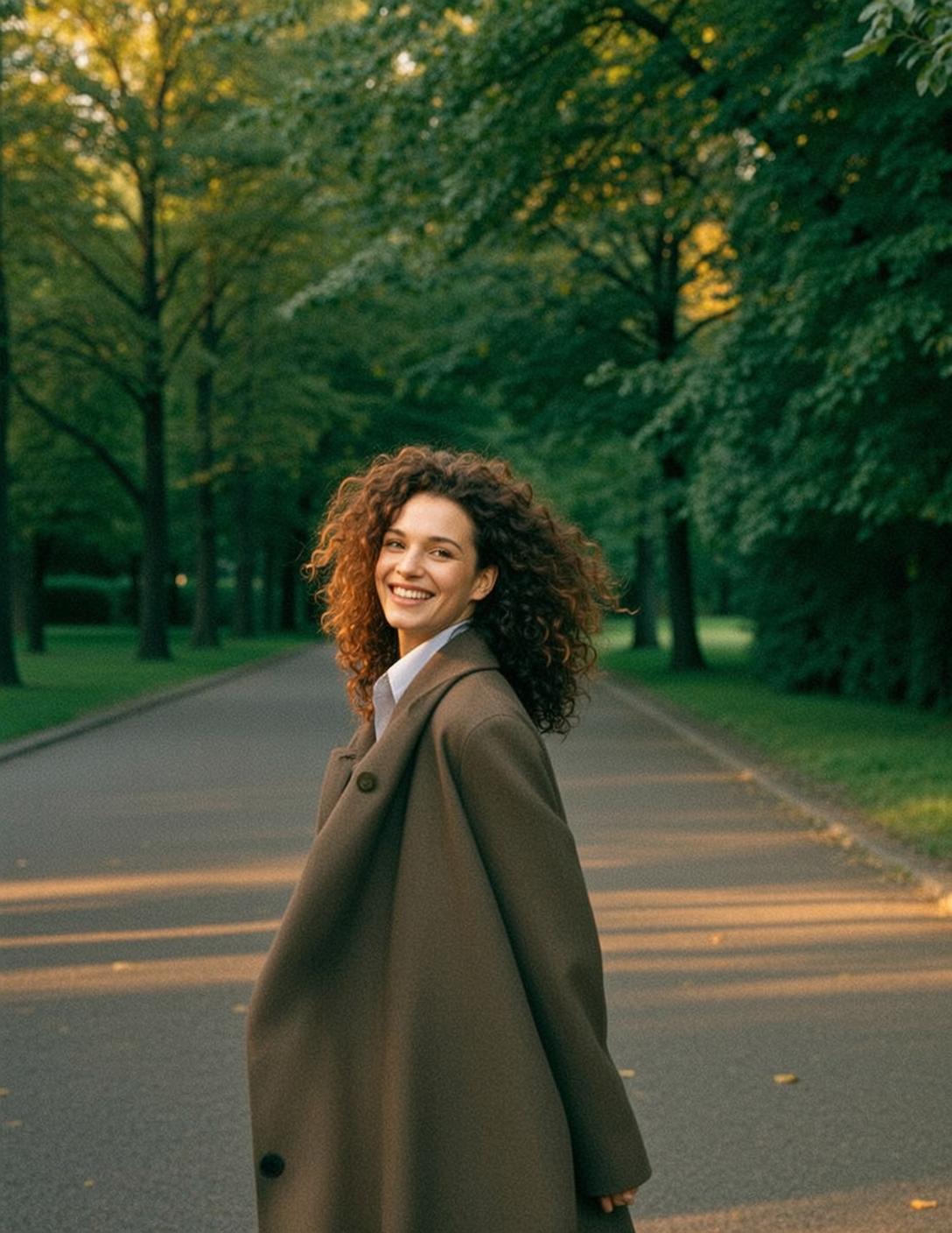 Autumn Young Curly Brown Hair Fair Skin