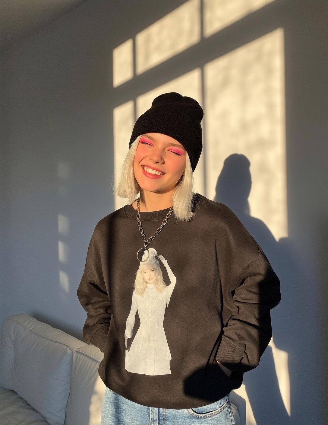 Standing Near Window Warm Sunlight
