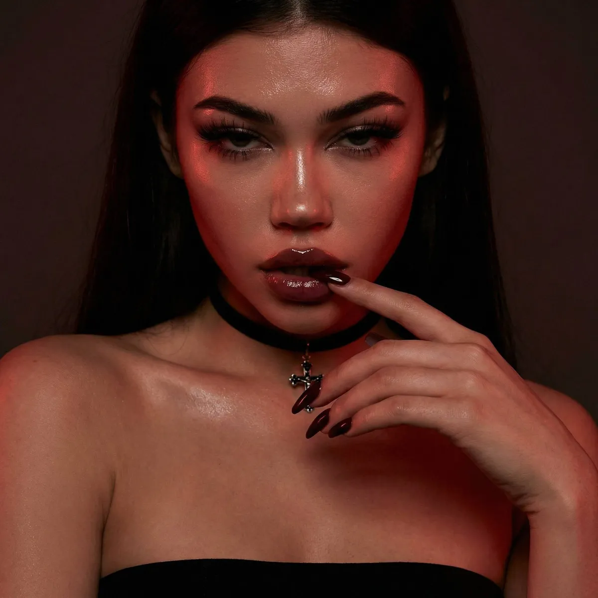 Necklace In Styled Portrait