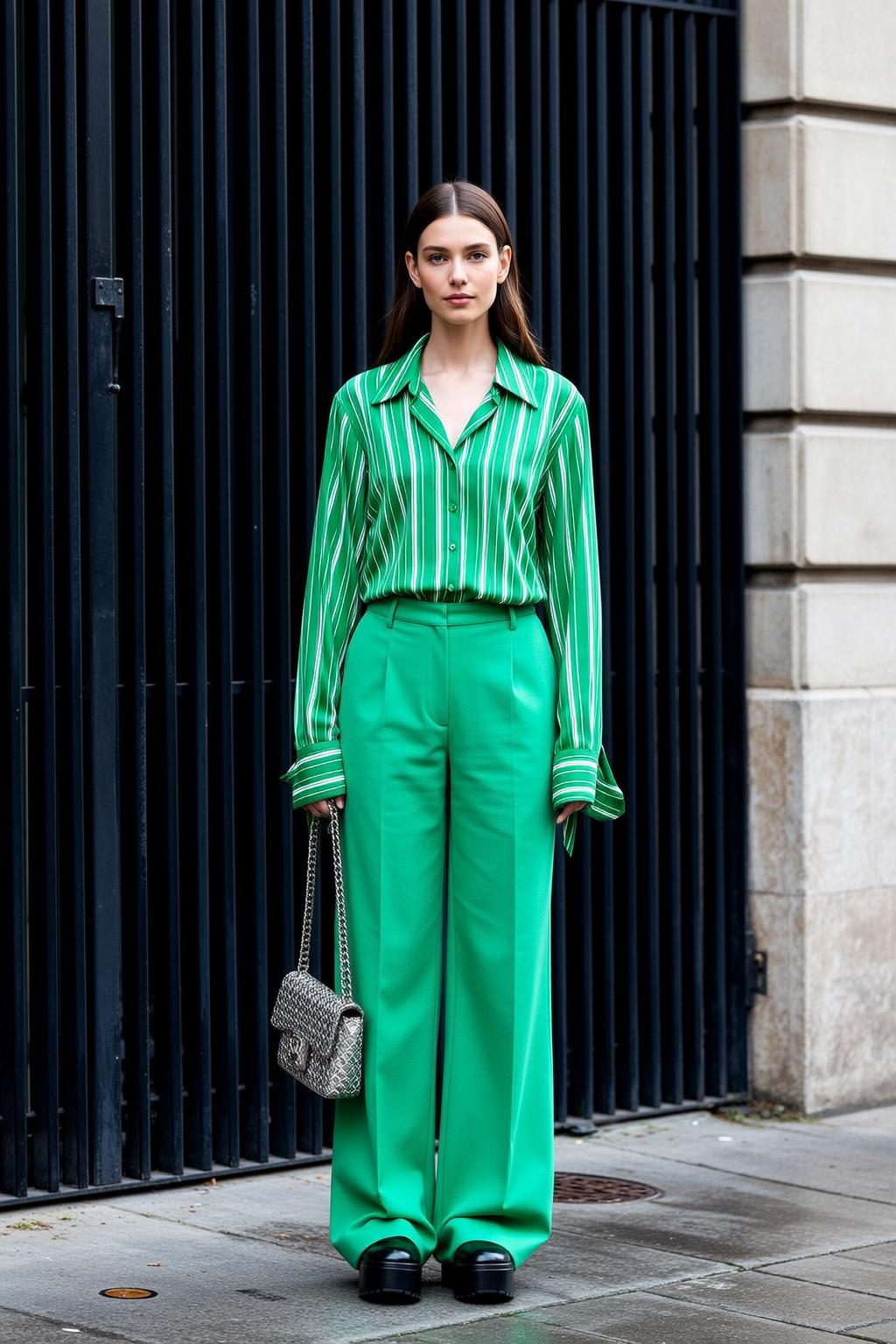 Fashion Week Young Long Dark Brown Straight