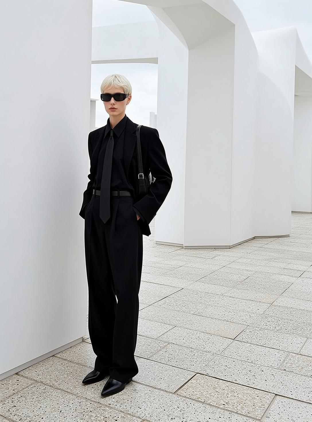 Fashion Week Short Blonde Hair Fair Skin