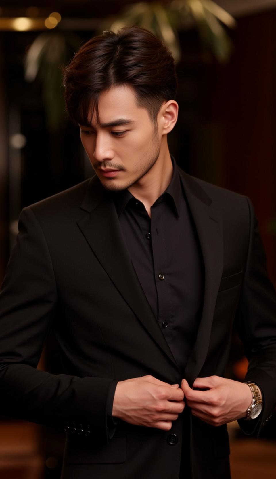 Black Suit Jacket Portrait