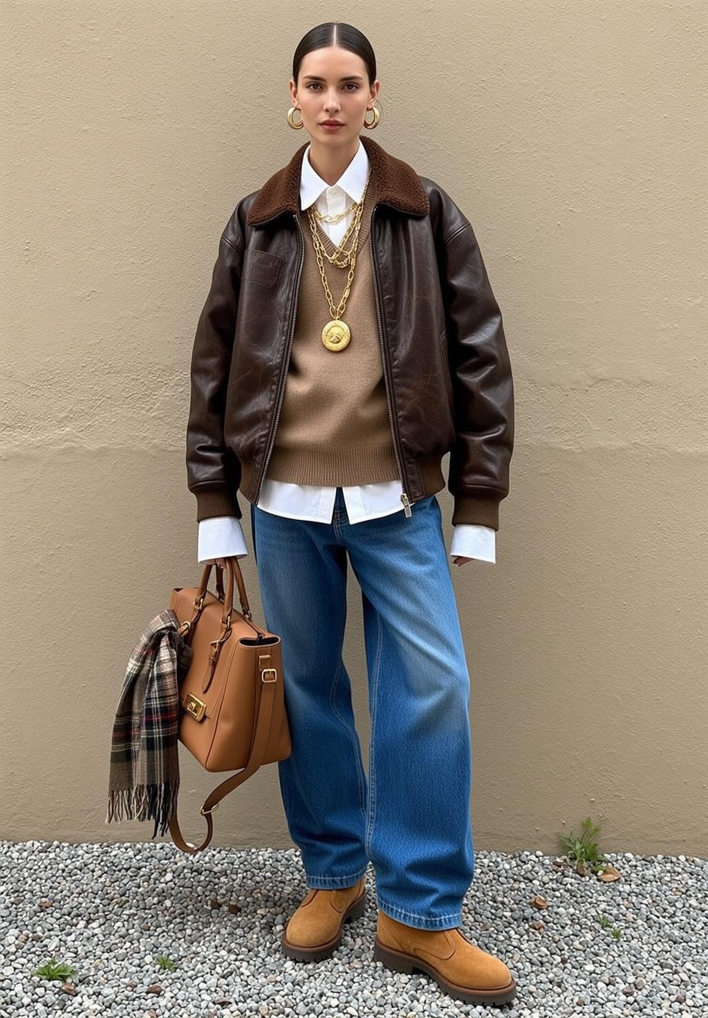 Bomber Jacket Textured Wall