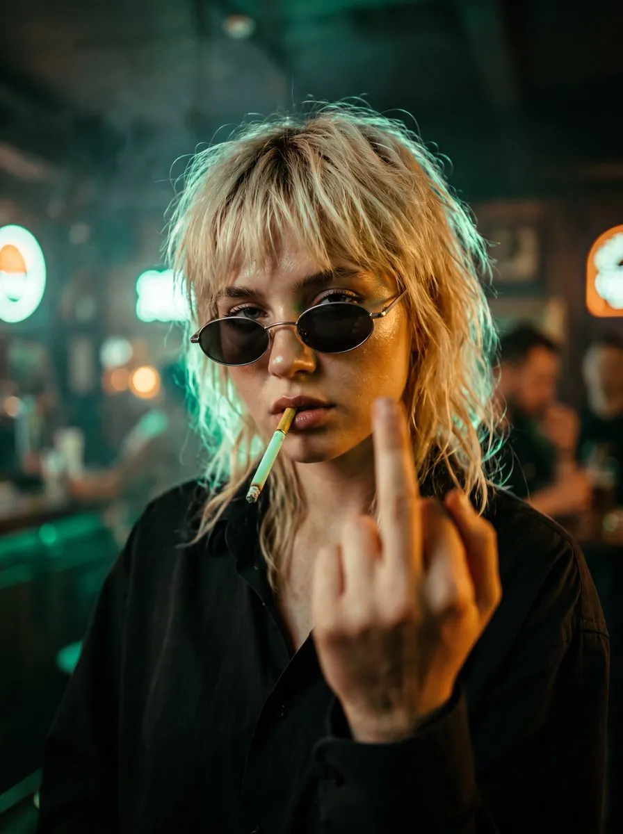 Sunglasses In Fashion Portrait