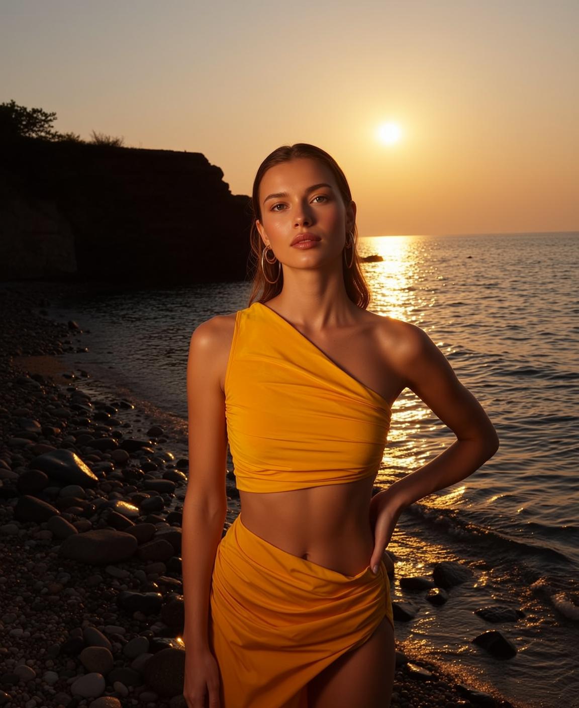 Sunset Ruched Portrait