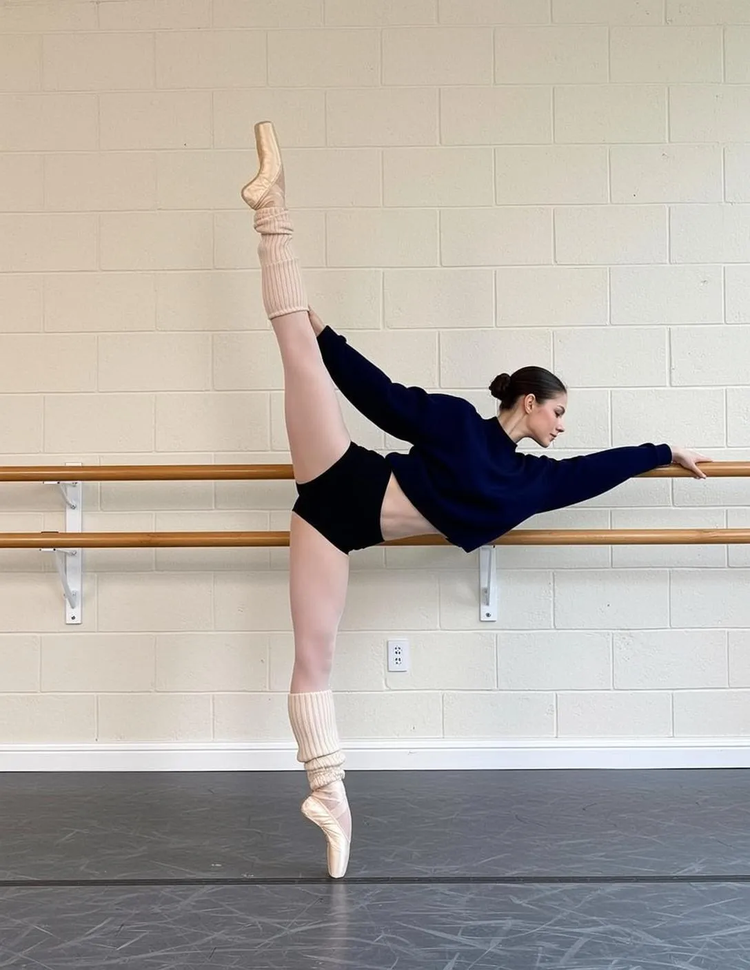 Ballet Barre High Leg Extension
