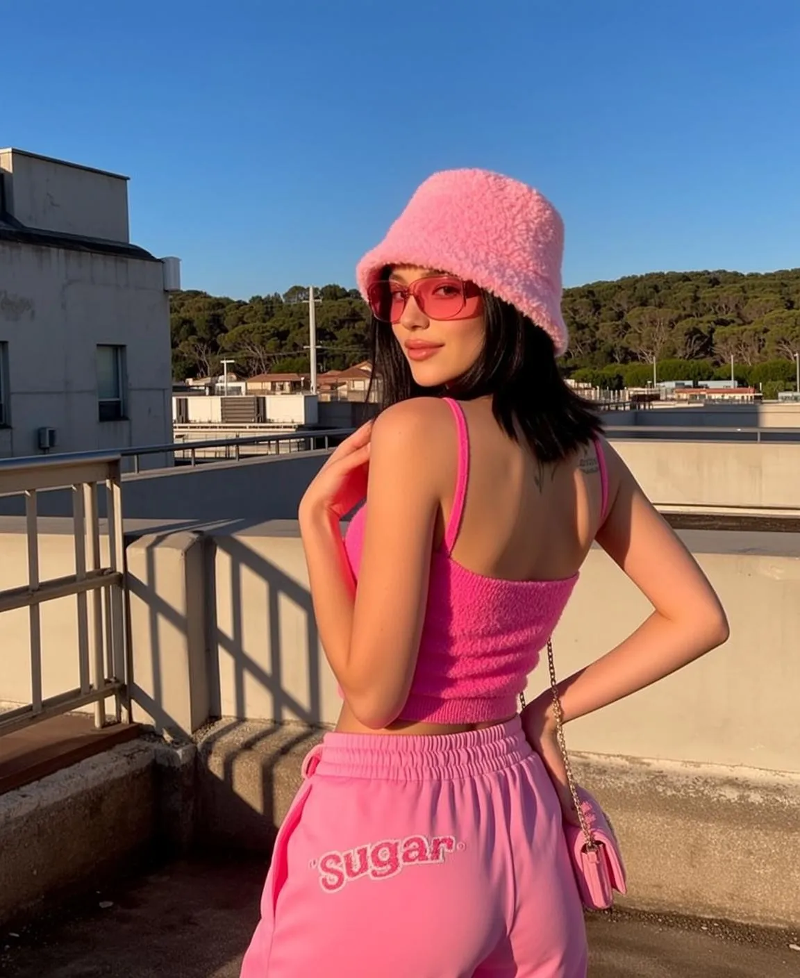 Sunglasses And Tattoos In Rooftop Portrait