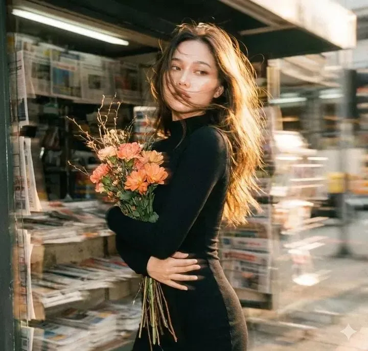 Enchanting Floral Portrait