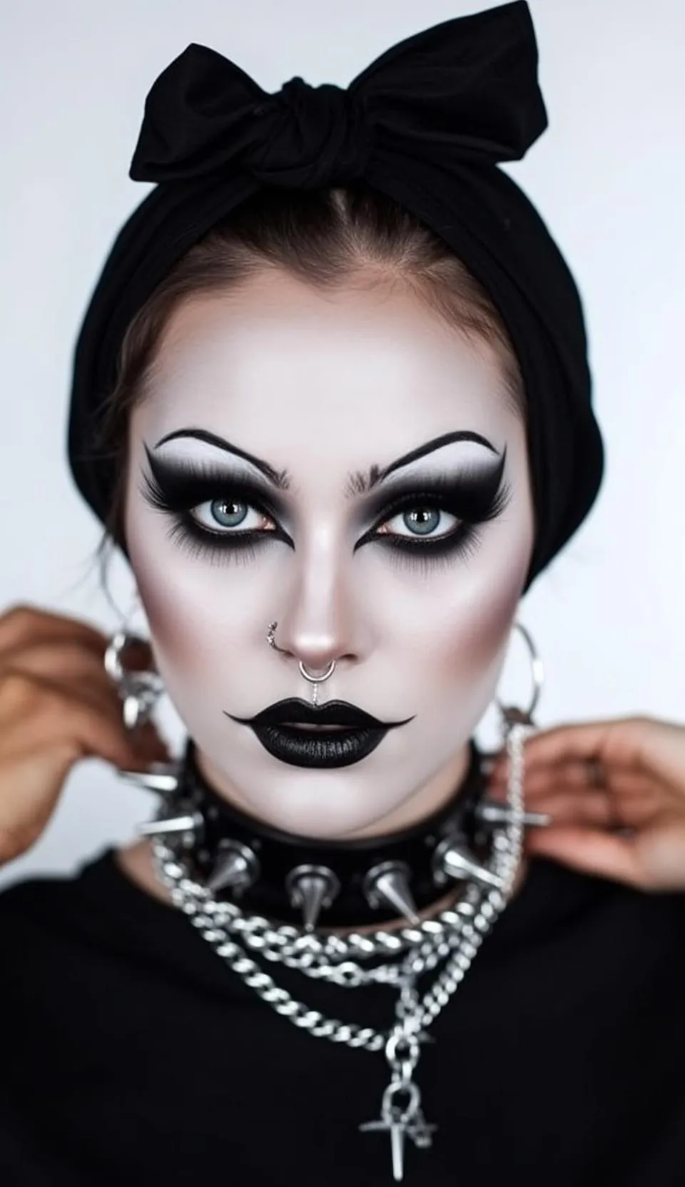 Halloween Makeup Young Dark Brown Pale White