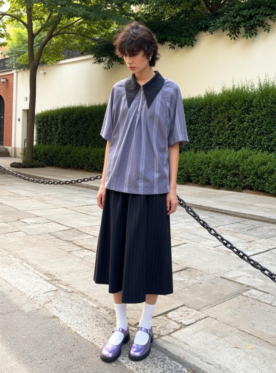 Casual Young Short Dark Messy Fair Light