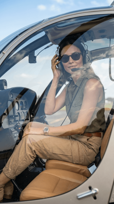 Luxury Helicopter Passenger Seat Editorial