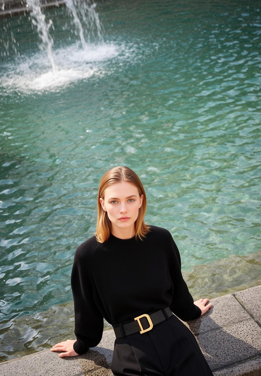 Black Knit Sweater Stone Ledge