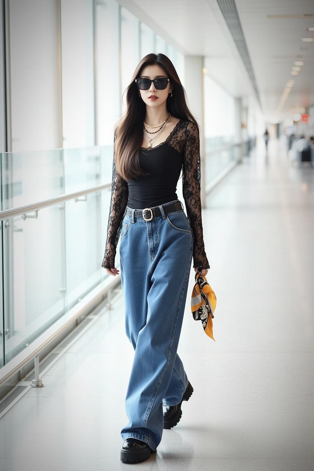 Black Lace Airport Walk